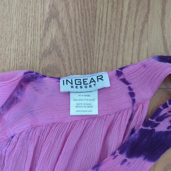 Ingear Resort Tie-dye Boho Beach Cover-up Dress - Picture 4 of 4